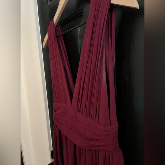 Lulus Heavenly Hues Maxi Burgundy size S - Picture 4 of 9